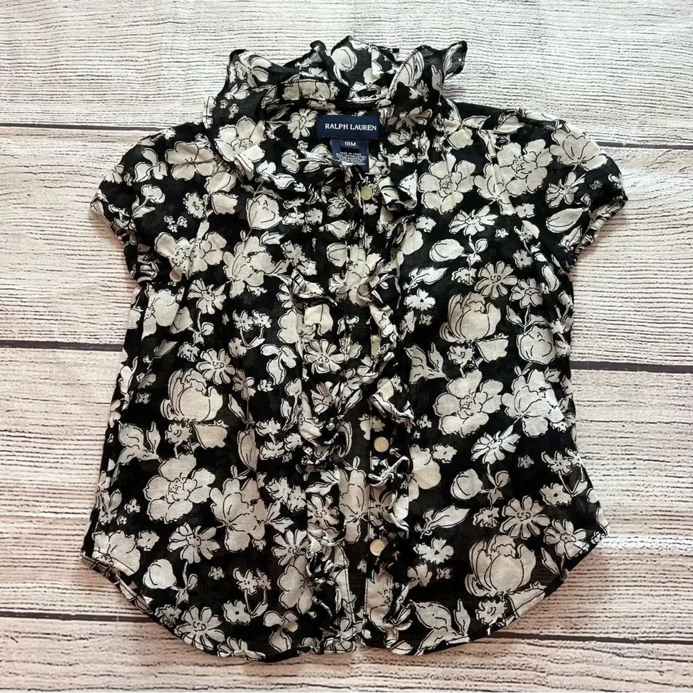 Ralph Lauren Floral Blouse size 18M